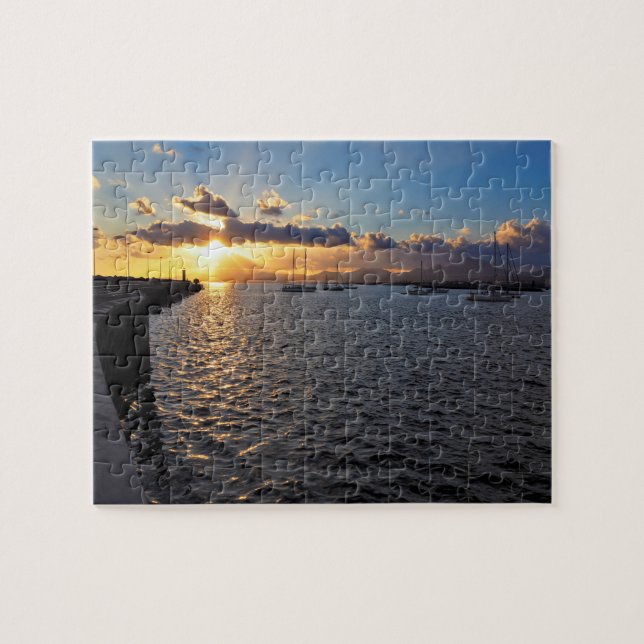 Sunset at Arrecife, Lanzarote, Jigsaw Puzzle (Horizontal)