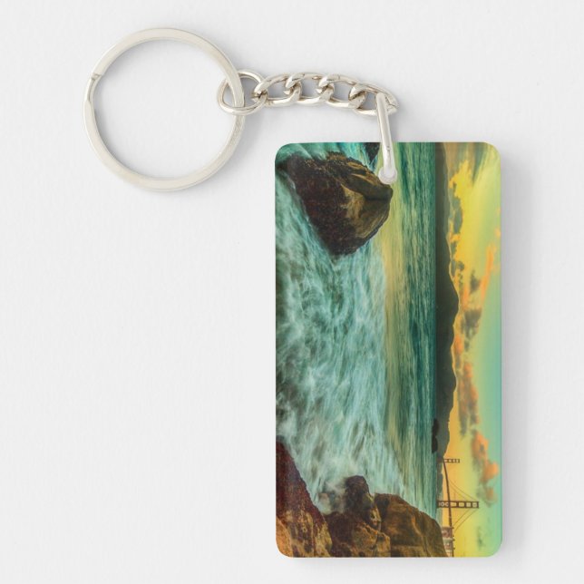 Sunset at Baker Beach Key Ring (Front)