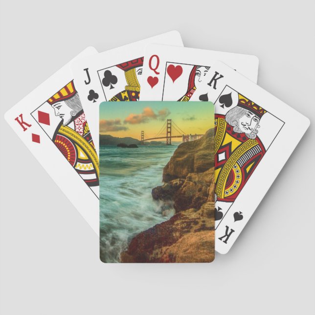 Sunset at Baker Beach Playing Cards (Back)