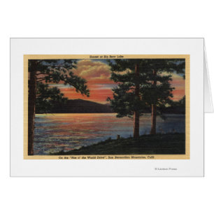 Sunset at Big Bear Lake