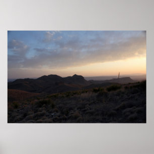 Sunset at Big Bend Poster