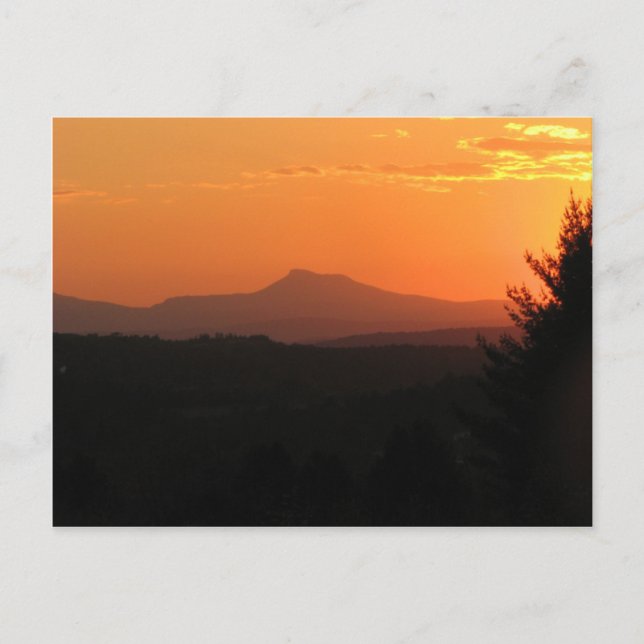 Sunset At Camel's Hump Postcard (Front)