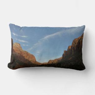 Sunset at Canyon Junction at Zion National Park Lumbar Cushion