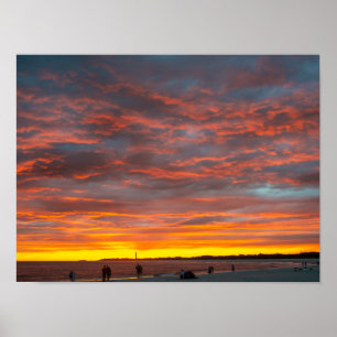 Sunset at Cape May Point Poster