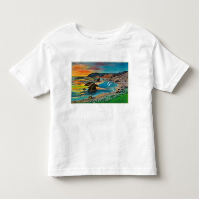 Sunset at Cape San SebastianCoast Toddler T-Shirt (Front)