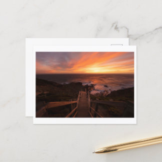 Sunset At Cape Schanck Postcard