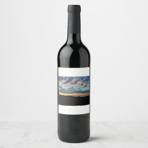 Sunset at Caribou Island Provincial Park Wine Label