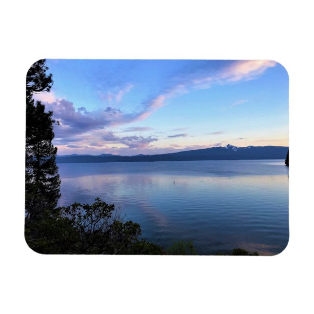 Sunset at Crescent Lake, OR Magnet (Horizontal)