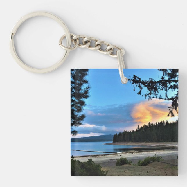 Sunset at Crescent Lake, Oregon Key Ring (Front)