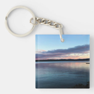 Sunset at Crescent Lake, Oregon Key Ring