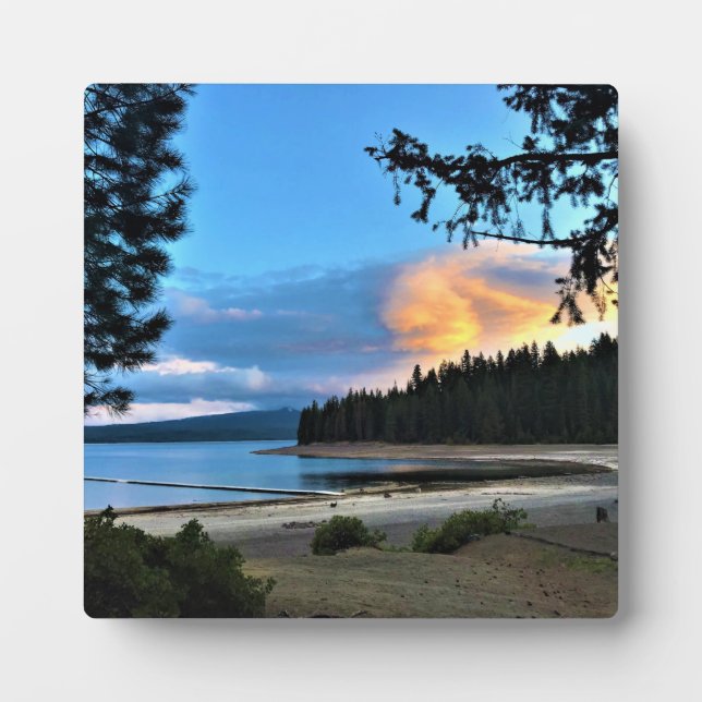 Sunset at Crescent Lake, Oregon Plaque (Front)