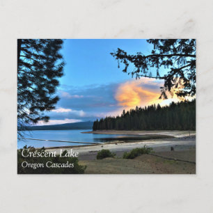 Sunset at Crescent Lake, Oregon Postcard