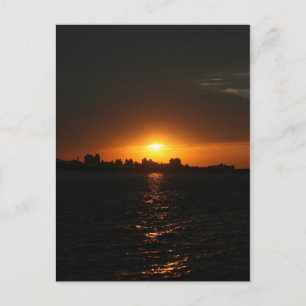 Sunset at Danshui, Taipei County, Taiwan Postcard