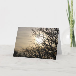 Sunset at Dighty Burn Holiday Card