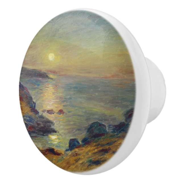 Sunset at Douarnenez Ceramic Knob (Right)