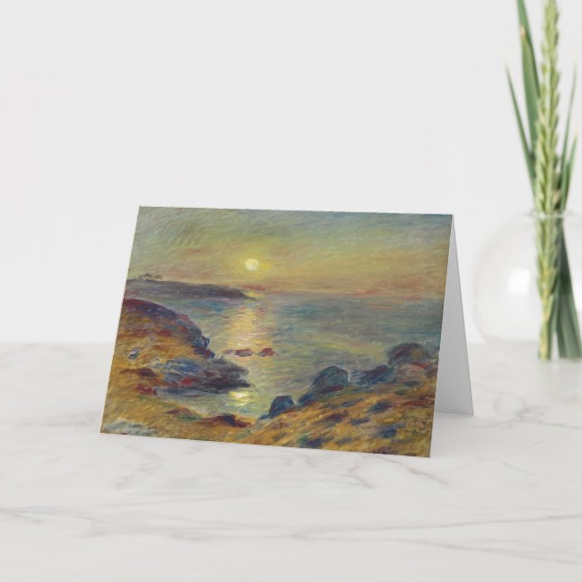 Sunset at Douarnenez Holiday Card (Front)