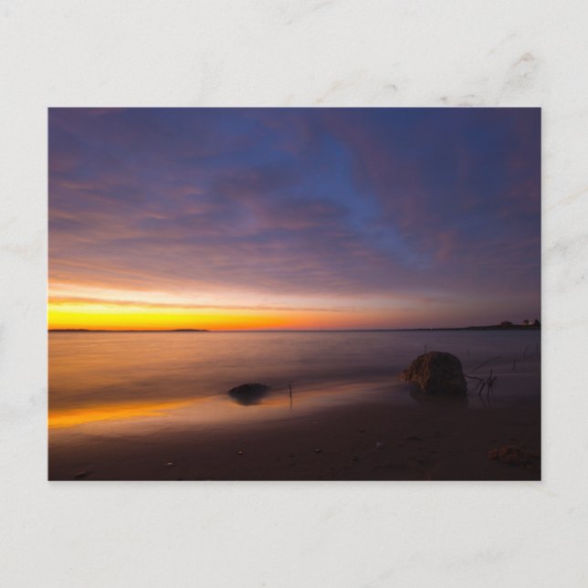 Sunset at Elk Rapids, Michigan Postcard (Front)