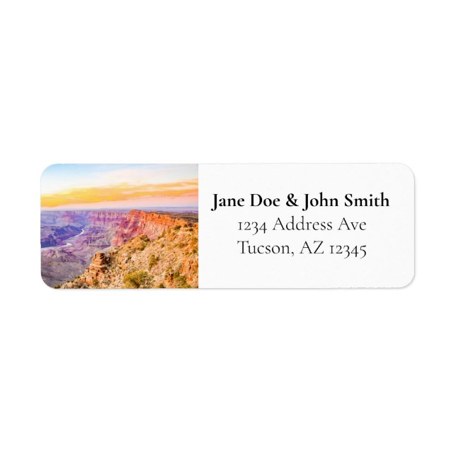 Sunset at Grand Canyon National Park Return Address Label (Front)