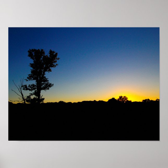 Sunset at Highbanks Metropark, Ohio Poster (Front)