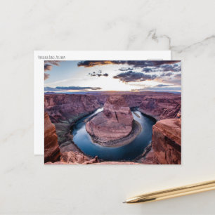 Sunset at Horsehoe Bend Postcard