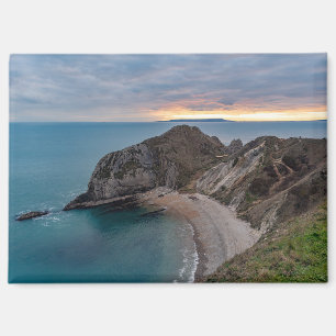 Sunset at Jurrasic Coast, England, UK Magnet
