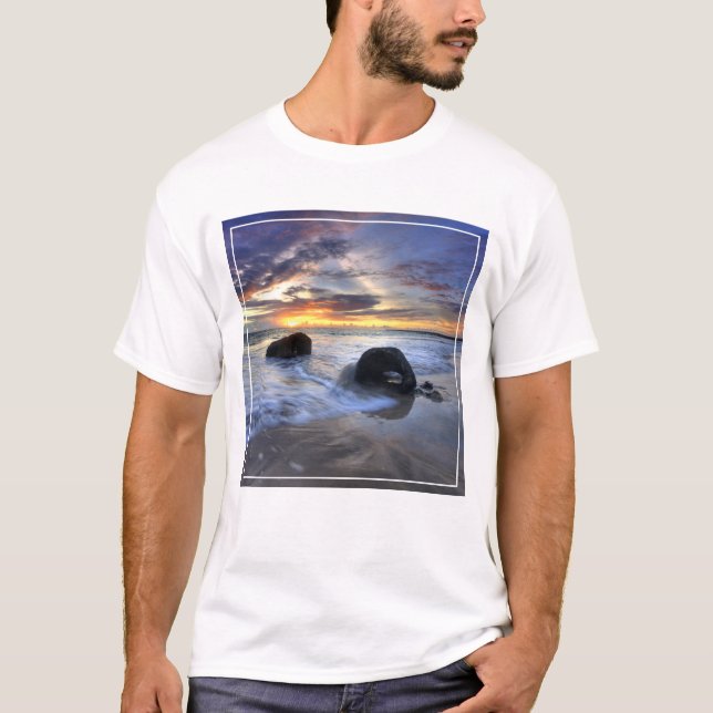 Sunset At Kedonganan Beach T-Shirt (Front)