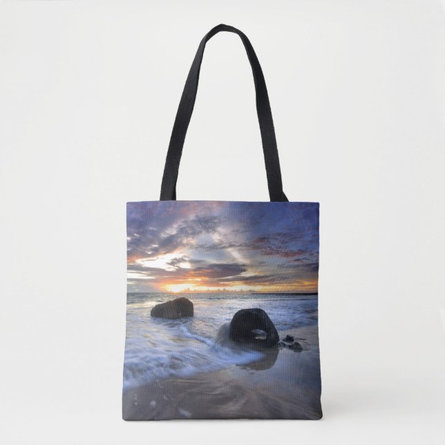 Sunset At Kedonganan Beach Tote Bag (Front)