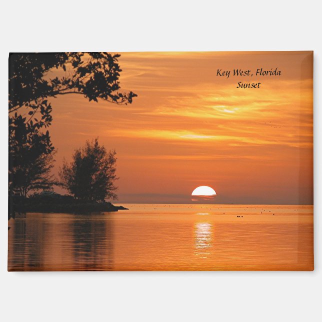 Sunset at Key West, Florida Magnet (Front)