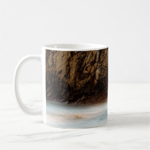 SUNSET AT KEYHOLE ARCH, PFEIFFER BEACH, CA. COFFEE MUG