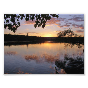 Sunset at Lake St. George, Maine Photo Print