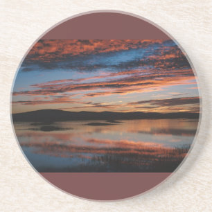 Sunset at Lower Klamath National Wildlife Refuge Coaster
