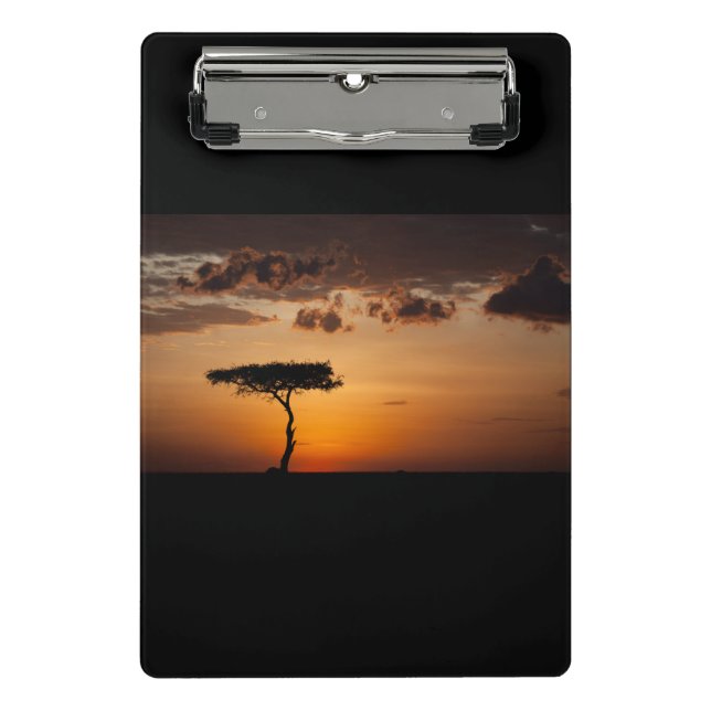 Sunset at Masai Mara Mini Clipboard (Front)
