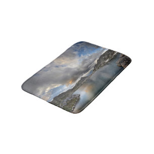 Sunset at Middle Nydiver Lake - Sierra Bath Mat