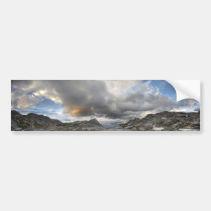 Sunset at Middle Nydiver Lake - Sierra Bumper Sticker