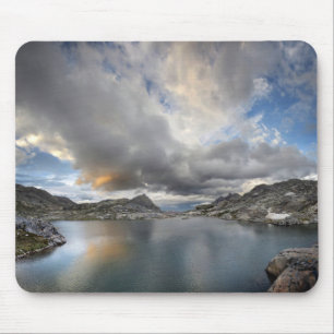 Sunset at Middle Nydiver Lake - Sierra Mouse Pad