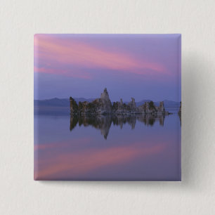 Sunset at Mono Lake, CA. 15 Cm Square Badge