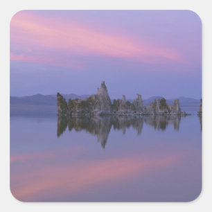 Sunset at Mono Lake, CA. Square Sticker