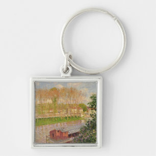 Sunset at Moret-sur-Loing, 1901 Key Ring