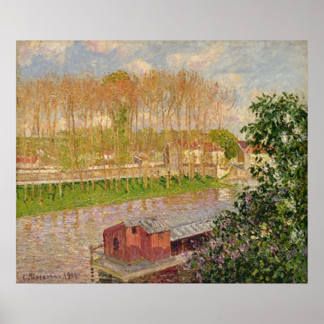 Sunset at Moret-sur-Loing, 1901 Poster (Front)