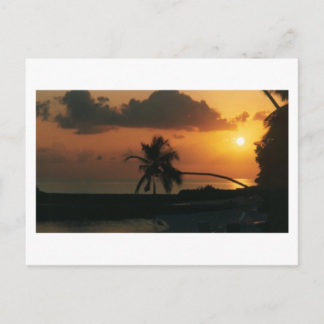 Sunset at Nakatchafushi Postcard (Front)