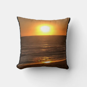 Sunset at Newport Beach, California Cushion
