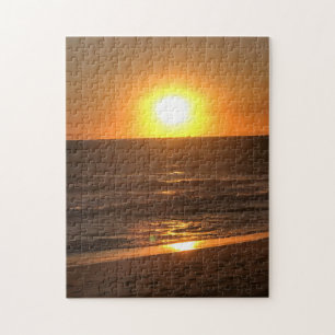 Sunset at Newport Beach, California Jigsaw Puzzle