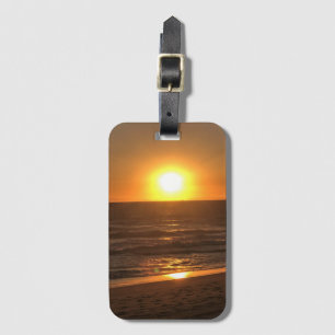 Sunset at Newport Beach, California Luggage Tag