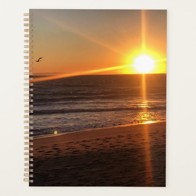 Sunset at Newport Beach, California Planner (Front)