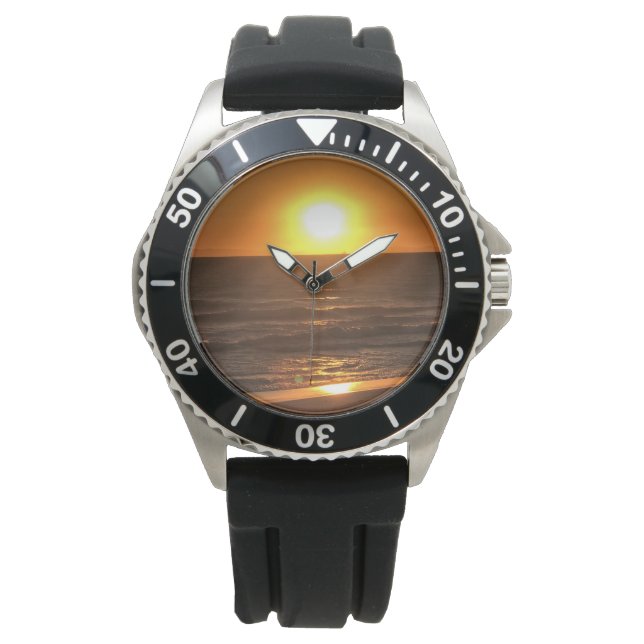 Sunset at Newport Beach, California Watch (Front)