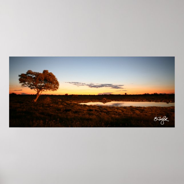 Sunset at Okakuejo Poster (Front)