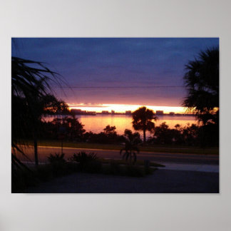 "Sunset at Old Clearwater Bay" poster