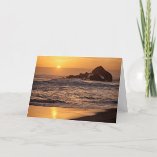 Sunset At Pfeiffer Beach Card