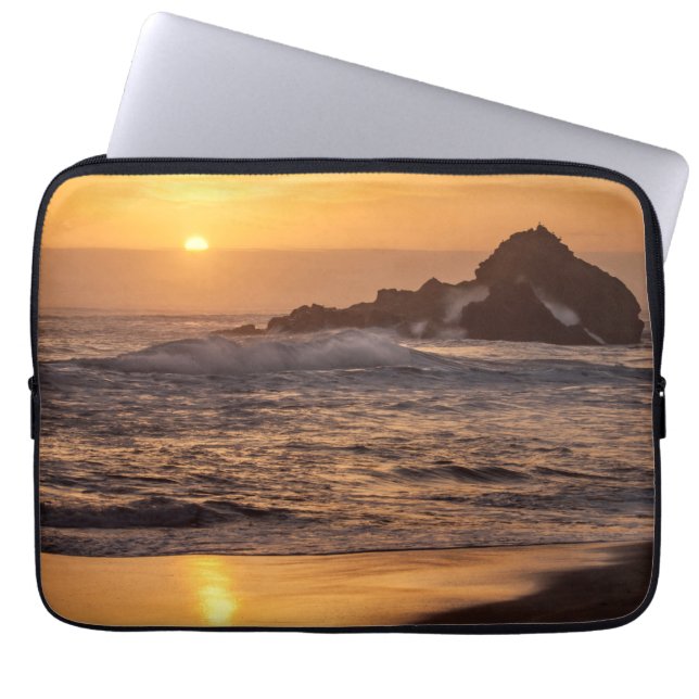 Sunset At Pfeiffer Beach Laptop Sleeve (Front)