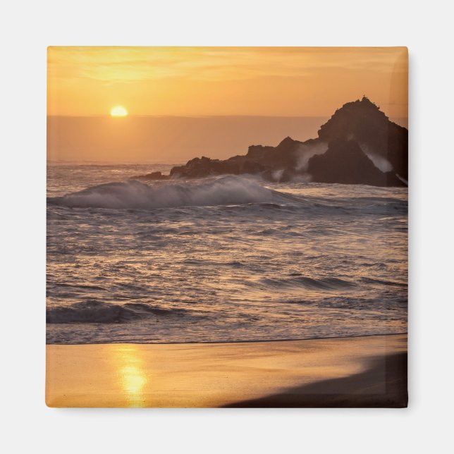 Sunset At Pfeiffer Beach Magnet (Front)